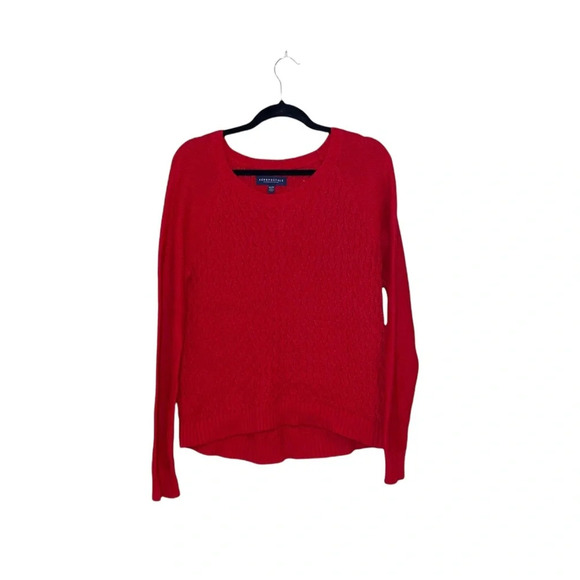 Aeropostale Red Cable Knit Pullover Sweater Xlarge Women’s - Picture 1 of 11